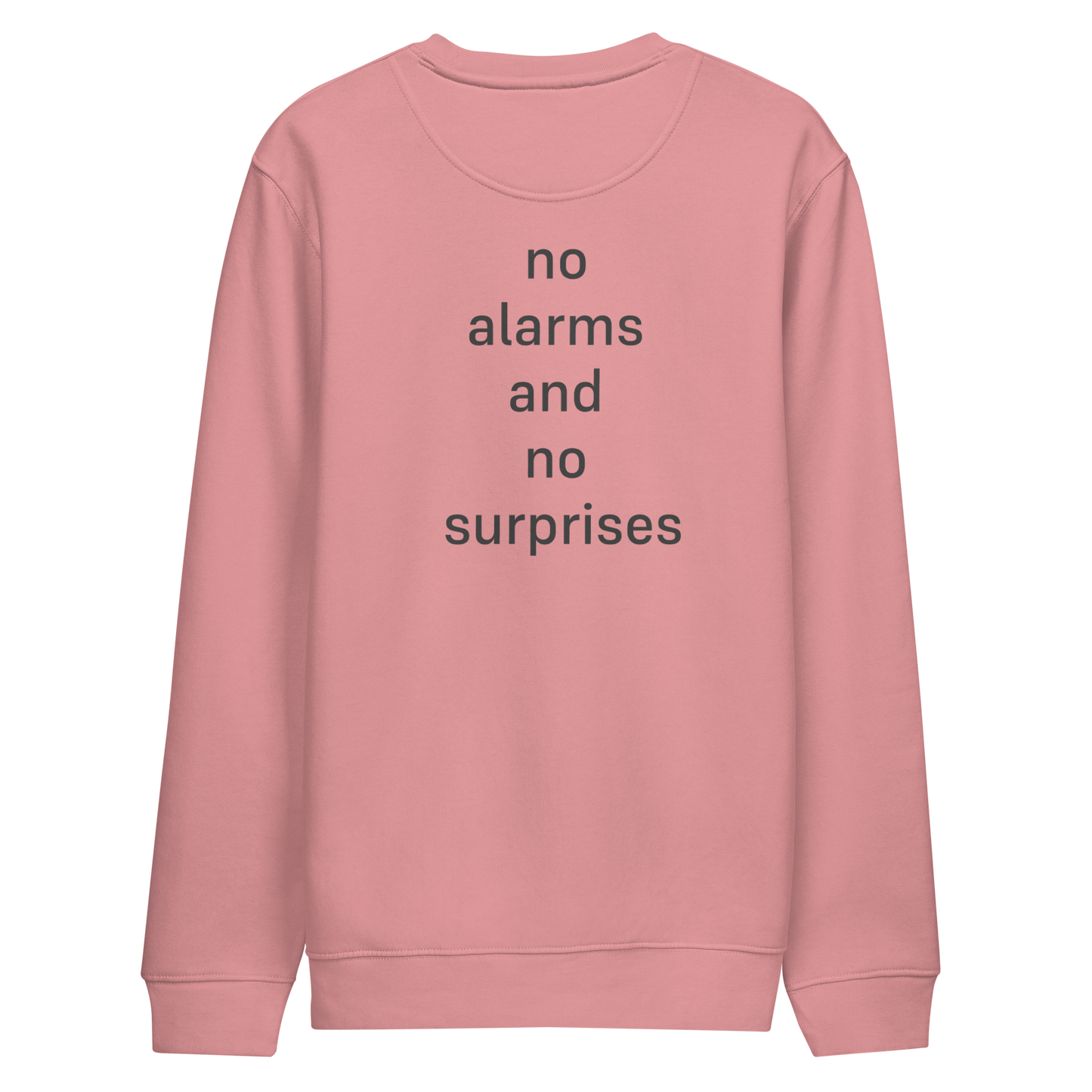 no alarms crewneck (unisex)